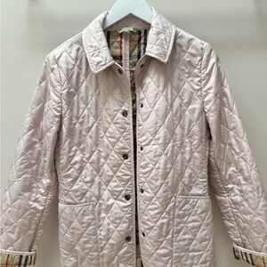 Burberry Light Pink Quilted Jacket
